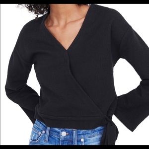 Madewell Texture & Thread Wrap Top